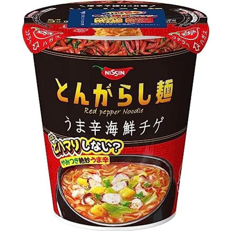 日清食品 日清のとんがらし麺 うま辛海鮮チゲ 63g×12個