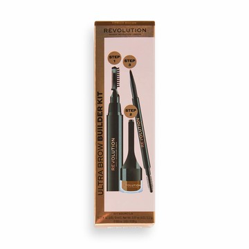 Makeup Revolution Ultra Brow Builder Kit (Various Shades) - Medium Brown