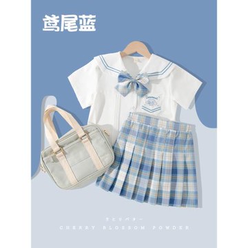 女童套裝兒童學院風jk制服連衣裙童裝百褶裙英倫大童校服裙子學生