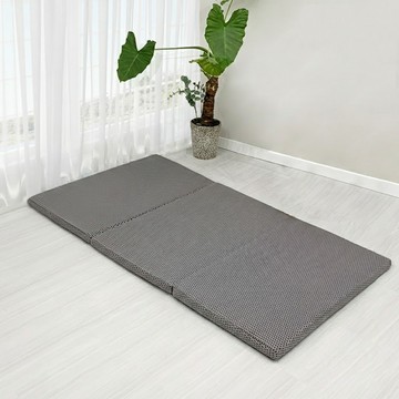 Seulripcu POE三折式地板床墊  單人加大  6cm  灰色