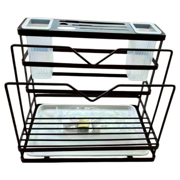 Couselect 多功能廚房刀架 瀝水置物收納架  1個  黑色