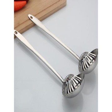 不銹鋼一體勺火鍋勺多用湯勺長柄兩用火鍋湯勺漏勺二合一勺子套裝