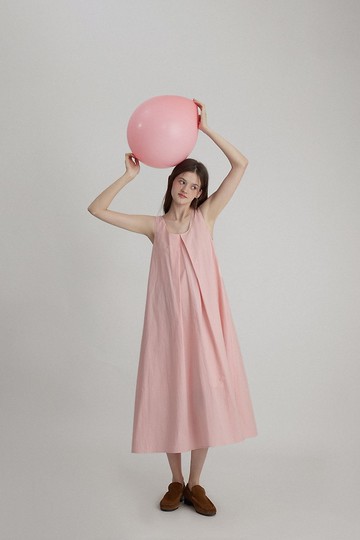 夏天的禮物 U型領背心連身裙