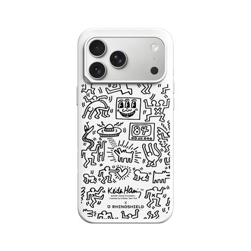 iPhone 17 Pro Max SolidX 白 - Keith Haring - Line Art