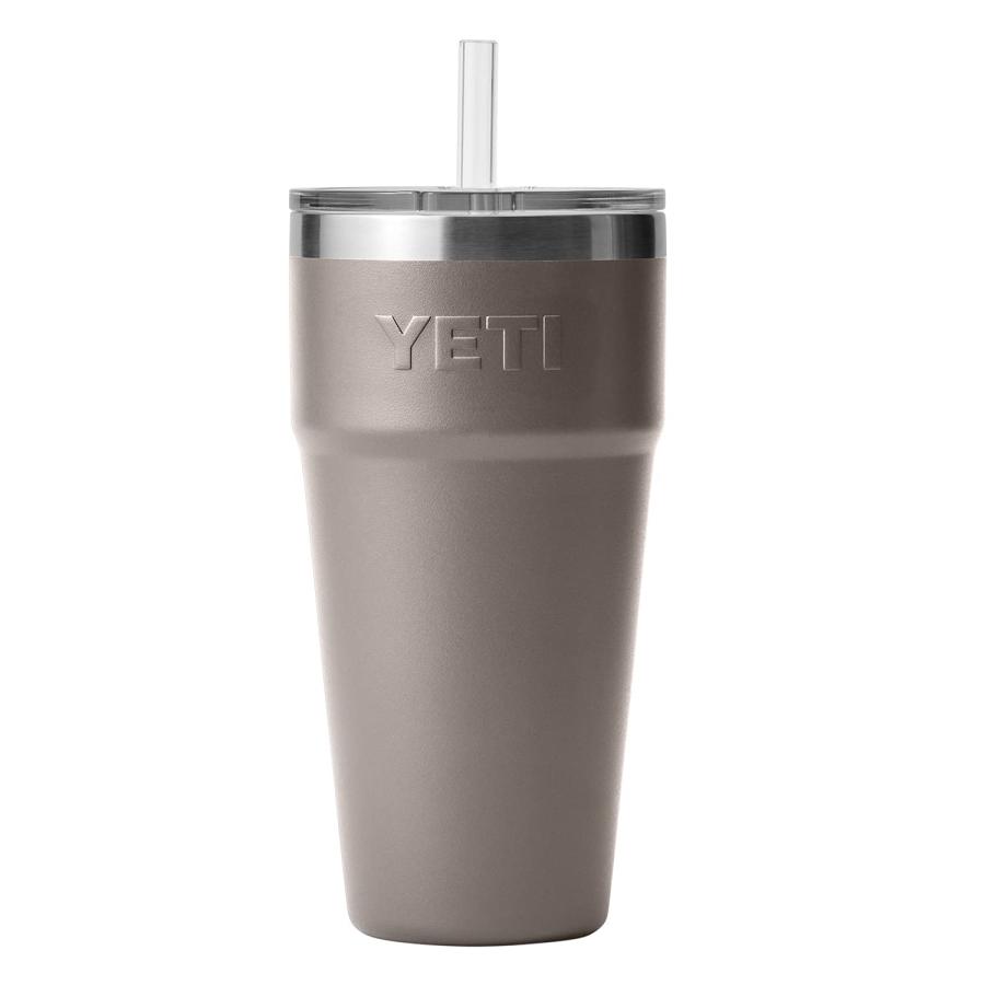 YETI Rambler 26オンス ストローカップ ストロー蓋付き 真空断熱 ステンレス製、シャープテイルトープ