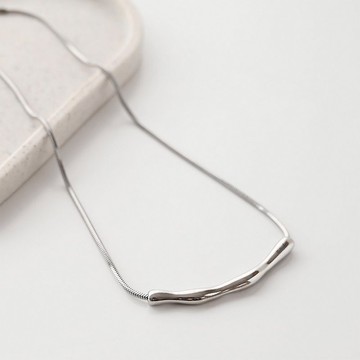 【 細緻線條 訂製項鍊 004 刻字 】簡約 鍊條 刻印 禮物 QU04U