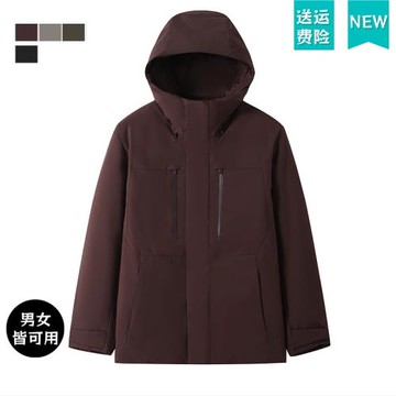 日系緣男裝高性能復合連帽外套保暖夾克含羽絨智暖衣25秋冬478277