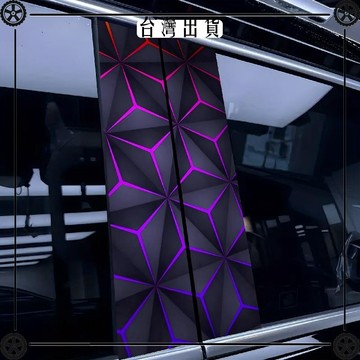 汽車中柱貼 幾何方塊貼紙 汽車中柱貼紙 汽車窗飾條 防刮創意裝飾貼保護膜 汽車用品✔Car Supplies🚗臺灣出貨🚗