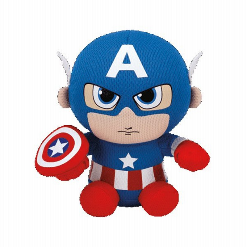 Ty ぬいぐるみ キャプテンアメリカ 16 5cm Marvel マーベル アメコミ インテリア ルシアン かわいい ギフト プレゼント 贈り物 通販 Lineポイント最大0 5 Get Lineショッピング