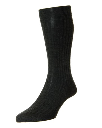 Men's Laburnum Ribbed Wool Mid-Calf Socks