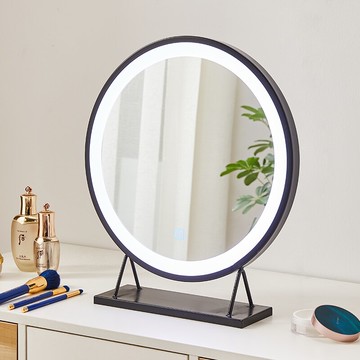 化妝鏡子led燈臺式梳妝臺光源美妝鏡學生網紅補光ins風大號帶燈泡