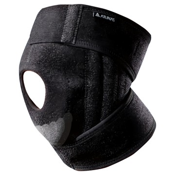 ATUNAS 歐都納 半月型矽膠軟骨髕骨軟鐵護膝 科技編織棉布 吸濕排汗透氣 開放式魔鬼氈設計  均碼  1個