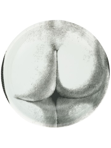 Fornasetti - printed figure dish - unisex - ceramic - One Size - White