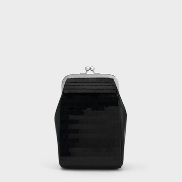 亮片鍊條吻鎖包