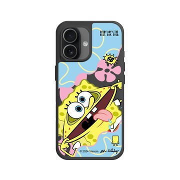 iPhone 17 SolidX 黑 - 海綿寶寶 SpongeBob - 搞笑海綿