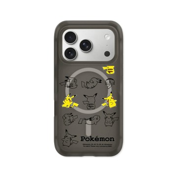 RHINOSHIELD iPhone 17/Air/Pro/Max AirX MagSafe兼容 氣墊緩衝磁吸防摔手機殼/保護殼｜寶可夢-皮卡丘動作大集合