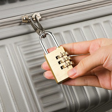 銅色 3位密碼鎖 行李鎖 行李箱鎖 防盜鎖 密碼鎖頭 櫃子鎖 掛鎖 密碼鎖 背包鎖【JA421】99750走走去旅行