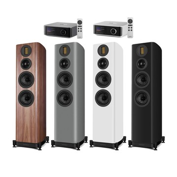 WiiM AMP Ultra 串流綜合擴大機+Wharferdale EVO 5.4 落地喇叭(1對)