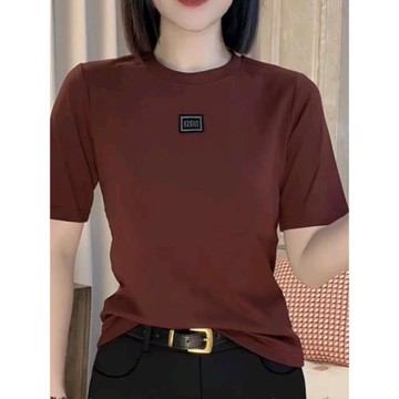 時尚通勤百搭中袖t恤打底衫女2025春新款日常簡約體恤上衣小衫潮T