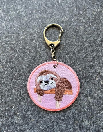 刺繡鑰匙圈 ■ 刺蝟 ■