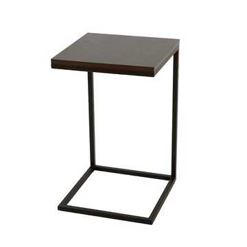 【多瓦娜】妮達二代木質邊几-黑架胡桃+黑