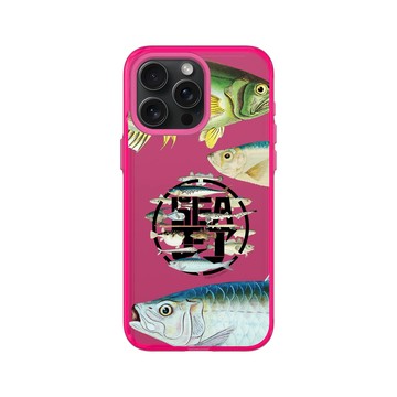 iPhone 15 Pro Max Clear 粉漾桃 - KID - 魚群海釣