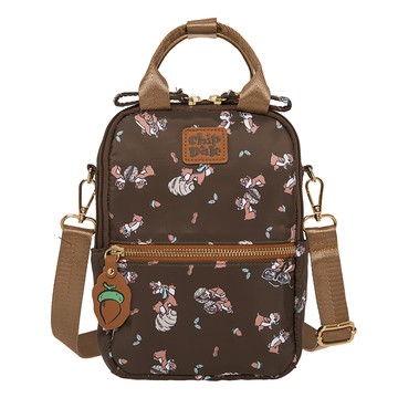 CHIP 'N' DALE 奇奇蒂蒂 淘氣松果 兩用後背包  16 x 9 x 22cm  棕色