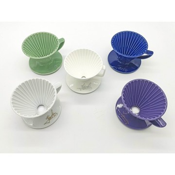 現貨 日本製 星芒濾杯「極」明心綠 藤花紫 白 紺青藍 Kadou & Hasami波佐見燒 M1 錐形濾杯 簽名版