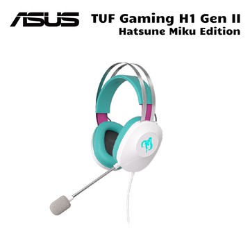【ASUS 華碩】TUF Gaming H1 Gen II Hatsune Miku Edition 有線電競耳機 初音未來聯名款