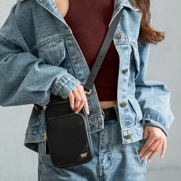 【BRAUN BUFFEL 德國小金牛】台灣總代理 瑪普爾 萬用包-黑色/BF837-713-BK