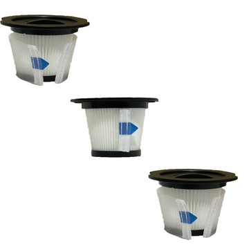 濾網/濾心/紙袋 3入組 - 適用SABA SA-HV01D SA-HV03D無線塵蟎吸塵器HEPA濾網 (附贈前置初效濾網)
