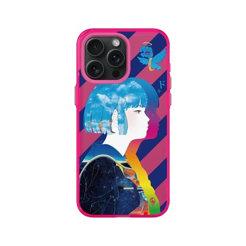 iPhone 15 Pro Max Clear 粉漾桃 - MITSUME - Blue bird