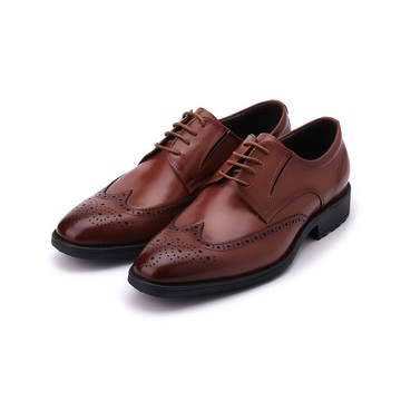 老船長 綁帶牛津紳士皮鞋 咖 男鞋