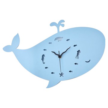 OPUS 東齊金工 歐式鐵藝時鐘 靜音壁掛鐘 藍鯨小夜曲 天藍色