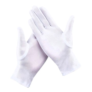 高彈力氨綸禮儀手套  白色  1雙