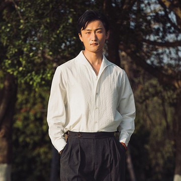 SOARIN英倫復古泡泡紗一片領襯衫(2521C382)