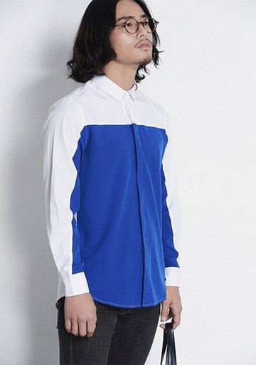 【JP.美日韓】韓國拼接 拚色 襯衫 歐美大牌 設計概念 經濟實惠 平價時尚 找好貨 請追蹤