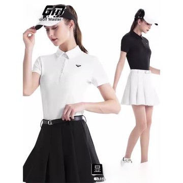 PGM高爾夫服裝女裝百褶短裙子長褲短袖上衣運動套裝夏季T恤POLO衫