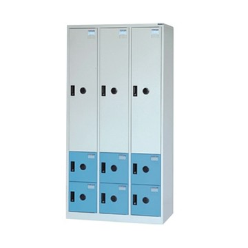 DAHFU 大富 DF多用途置物櫃 3片鋼製門板+6片塑鋼門板組合 W900xD510xH1802mm/ 個 DF-KS-5306【APP滿額下單10%點數(單一帳號最高1500點)】8/31止