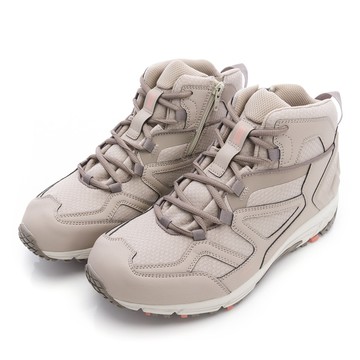 防水透濕系列4E寬楦健走鞋-米灰(尺寸23~28)