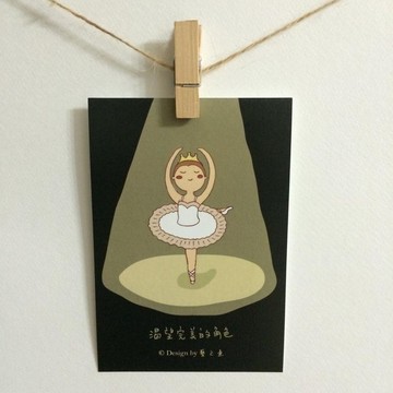 《藝之魚》渴望完美的角色 卡片 明信片 --C0005