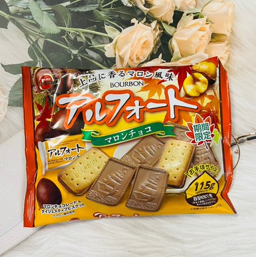 潼漾小舖 期間限定日本 bourbon 北日本 栗子風味帆船餅乾 帆船餅 115g  個別包裝