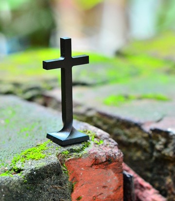 Carved Life系列 / Cross十字架辦公擺飾-黑檀木