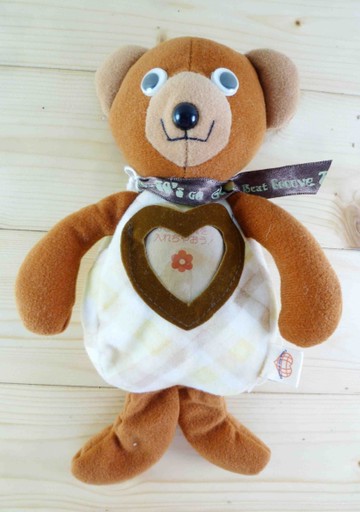 【震撼精品百貨】日本精品百貨~絨毛玩偶-相片熊-咖啡色