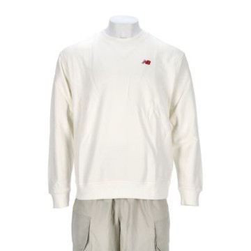 New Balance 男款 米白色 Logo 印花 大學T 運動 休閒 長袖 MT53809SST