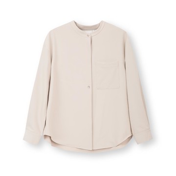 rather 復古寬版刺繡襯衫