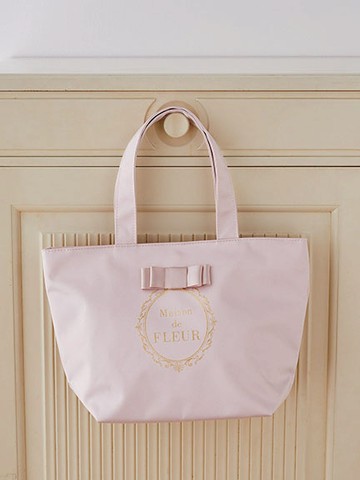 【WEB限定】甜美蝴蝶結緞帶手提袋(08000098100) - Maison de FLEUR