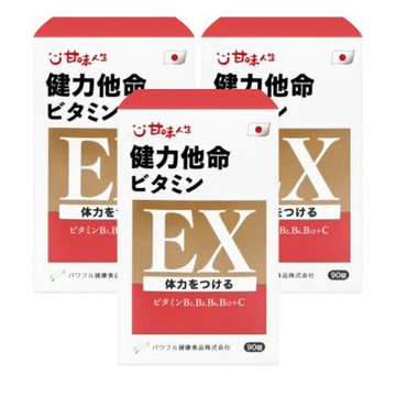 【甘味人生】健力他命EX 90錠/盒 (效期：2026.12.27)-3入組