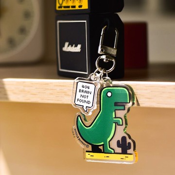 404 Error Rex 透明壓克力鑰匙圈