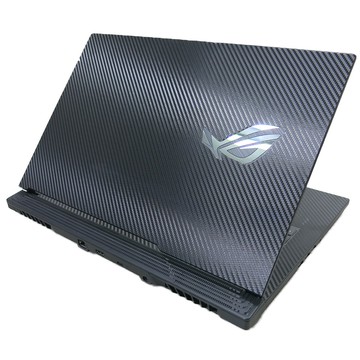 【Ezstick】ASUS G712 G712LU G712LV 筆電機身貼｜黑色卡夢紋｜上蓋+鍵盤週圍貼